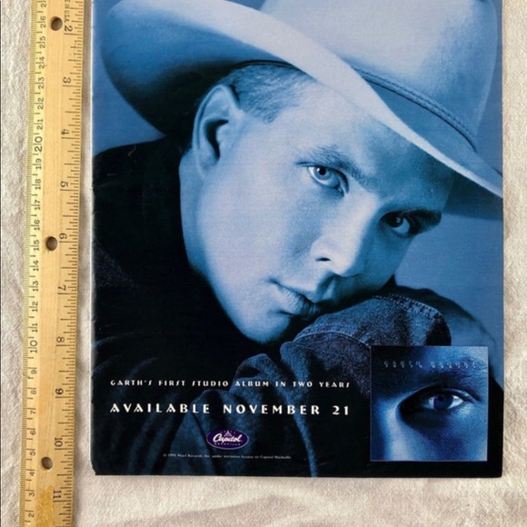 ! 1 Page/2 Sides frm VTG ‘96 Country America Magazine, Garth B, Lady Stetson Ad - Picture 5 of 7